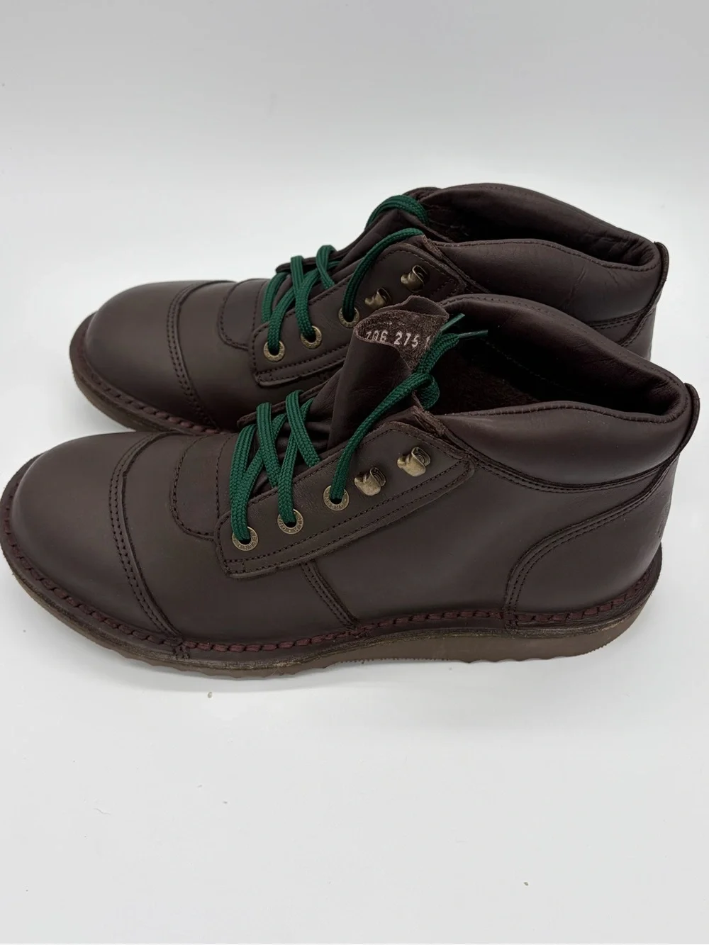 Jim Green Men's Brown Chukka Boots with Green Laces, New without Box